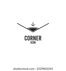 corner icon vector template illustration logo design