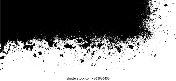 Corner Ink Splat Black White Vector Stock Vector (Royalty Free) 683965456