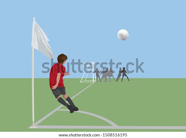 Corner Kick Goal\
illustration graphic\
vector