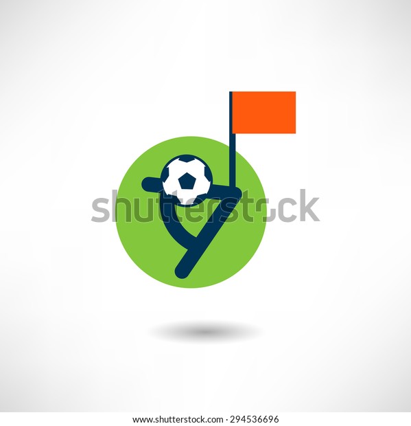 The corner kick in soccer\
icon