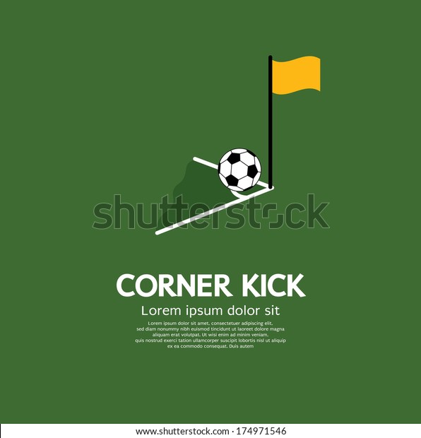 Corner Kick Vector\
Illustration