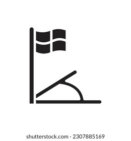 Corner Line Filled Icon Vector Illustrator