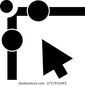 Diseño de icono de Vector de línea de esquina