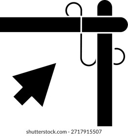 Diseño de icono de Vector de línea de esquina