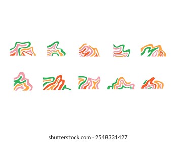 Corner Liquid Topography Element Set