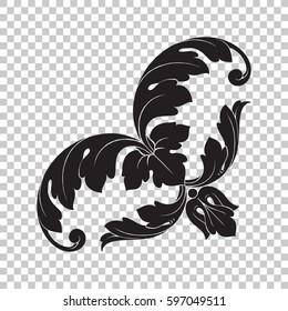 Corner ornament in baroque style