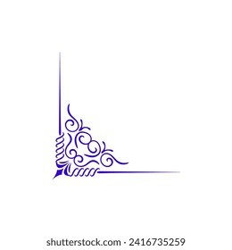 ornamento de esquina en juego púrpura