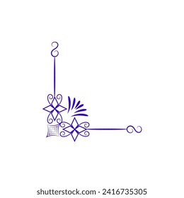 ornamento de esquina en juego púrpura