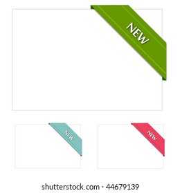 Corner paper ribbon
