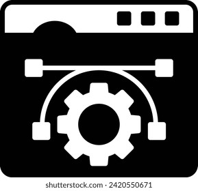 corner points action toolbox concept, raster image resizer vector icon design, Web design and Development symbol, user interface or graphic sign, website engineering stock illustration