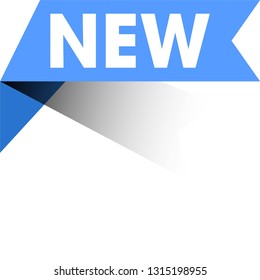 Corner Ribbon Banner Vector, Illustration