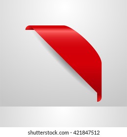 corner ribbon, Corner Banner, vector tag isolated on background