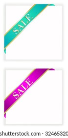 corner ribbon for sold items
