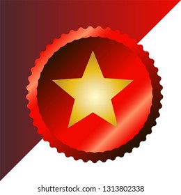 Corner Ribbon Stars Flag Banner Vector, Illustration