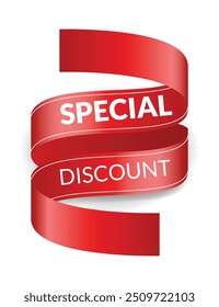 Icono de esquina o cintas. Producto Anuncio rojo, etiqueta de compras de Precio. Insignia de la venta de la promoción, etiqueta engomada de la oferta especial. Concepto de oferta de descuento y Precio. Plantilla de la etiqueta engomada del Vector