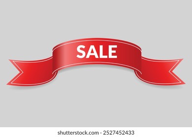 Corner or ribbons icon. Product red banner, price shopping tag. Promotion sale badge, special offer sticker. Discount and price offer concept. Vector sticker template