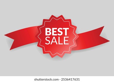 Corner or ribbons icon. Product red banner, price shopping tag. Promotion sale badge, special offer sticker. Discount and price offer concept. Vector sticker template