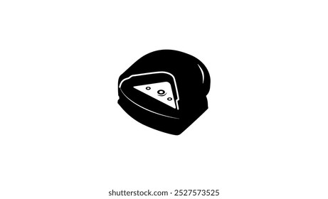 Corner Rounder Punch, schwarz, einzelne Silhouette