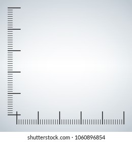 Corner ruler icon isolated on the white background. Vector.