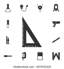 Corner ruler icon. Simple element illustration. Corner ruler symbol design from Measuring collection set. Can be used in web and mobile on white background