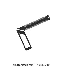 web de plantilla de diseño de ilustración de vector de icono de regla de esquina