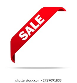 Vector de etiqueta de venta de esquina ilustración aislada