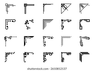 Corner Shape Border Element Set