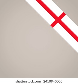 Corner slanted ribbon flag of England, Milan, Genoa... for a top right aera of a page.