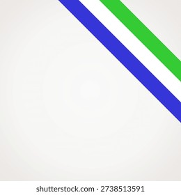 Corner slanted ribbon flag of Galapagos Islands for a top right area of a page.