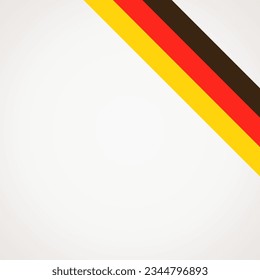 Corner slanted ribbon flag of Germany for a top right aera of a page.