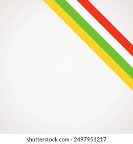 Corner slanted ribbon flag of La Rioja for a top right area of a page.