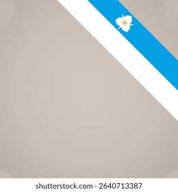 Corner slanted ribbon flag of Salt Lake City for a top right area of a page.