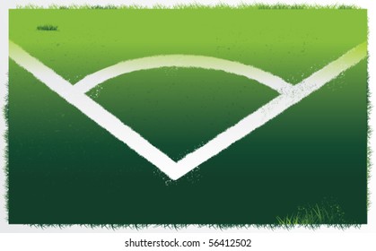 Corner of a soccer field.