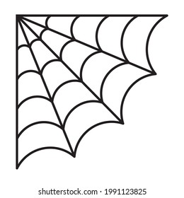 Corner Spider web on isolated background, Halloween, Halloween cut file, Spiderweb