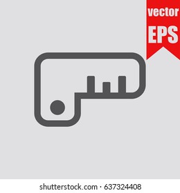 Corner tool icon infographic isolated in flat style.Vector illustration.