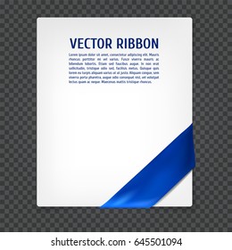 Corner vector ribbon