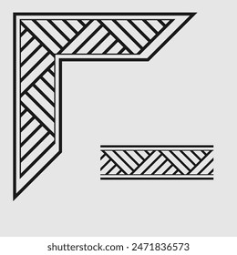 Corner, Vintage Design Element. Vector illustration