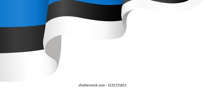 Bandera de la esquina de Estonia aislada en fondo png o transparente,Símbolo de Estonia,plantilla para banner,tarjeta,publicidad ,promoción y afiche de país de correspondencia comercial, ilustración vectorial