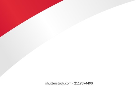 Corner waving  Indonesia flag  isolated  on png or transparent background,Symbol of Indonesia,template for banner,card,advertising ,promote,and business matching country poster, vector illustration