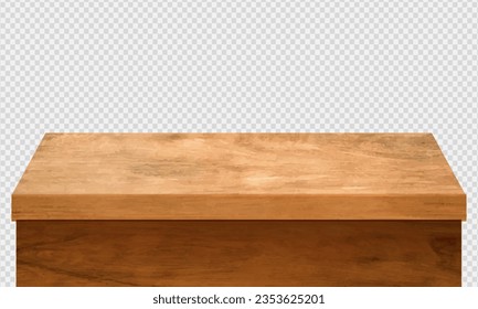 cornering blank wooden table mock up vector