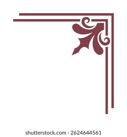 Corners Design Engraving icon template