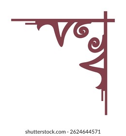 Corners Design Engraving icon template