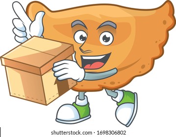 Cornes de gazelle cartoon design style having gift box