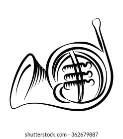 
Cornet Hand Drawn Vector Icon
