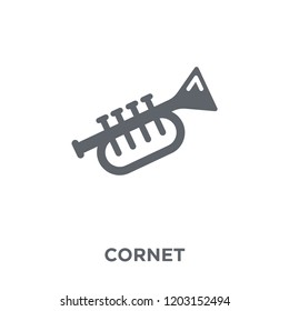 cornet icon. cornet design concept from Music collection. Simple element vector illustration on white background.