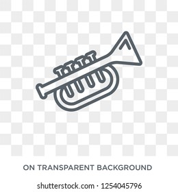 cornet icon. cornet design concept from Music collection. Simple element vector illustration on transparent background.