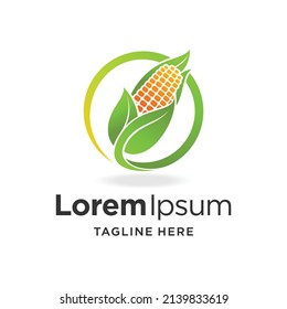 logotipo de cornfield con concepto de círculo