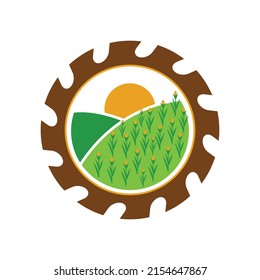 Cornfield Saw Business Logo Design