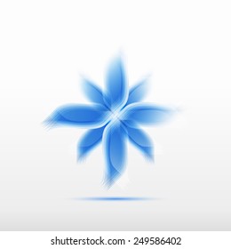 cornflower abstract blue icon symbol logo vector