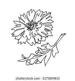 Flor de crema de flor de maíz dibujando una flor abstracta